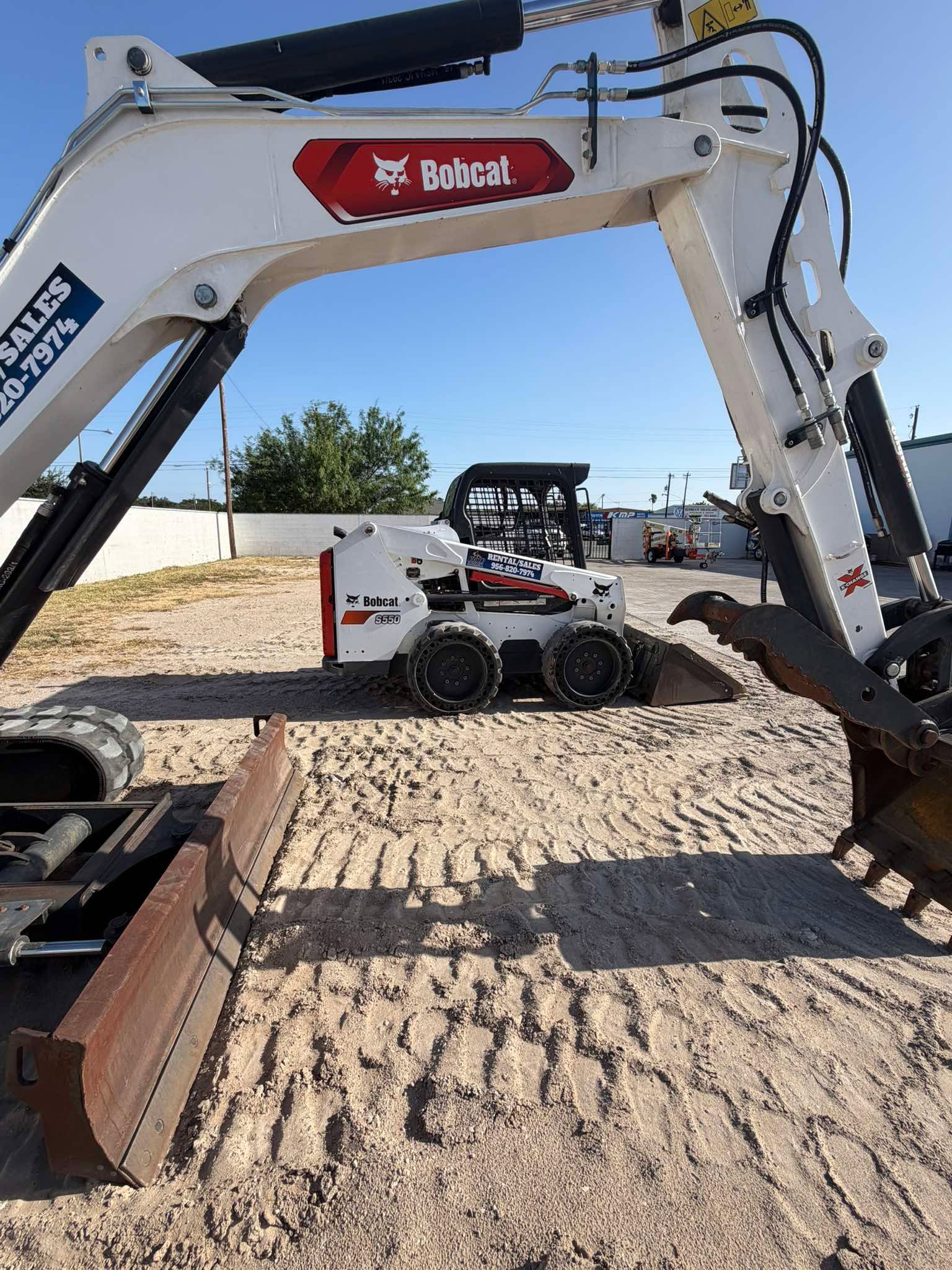 BNRB Bobcat equipment at the rental yard