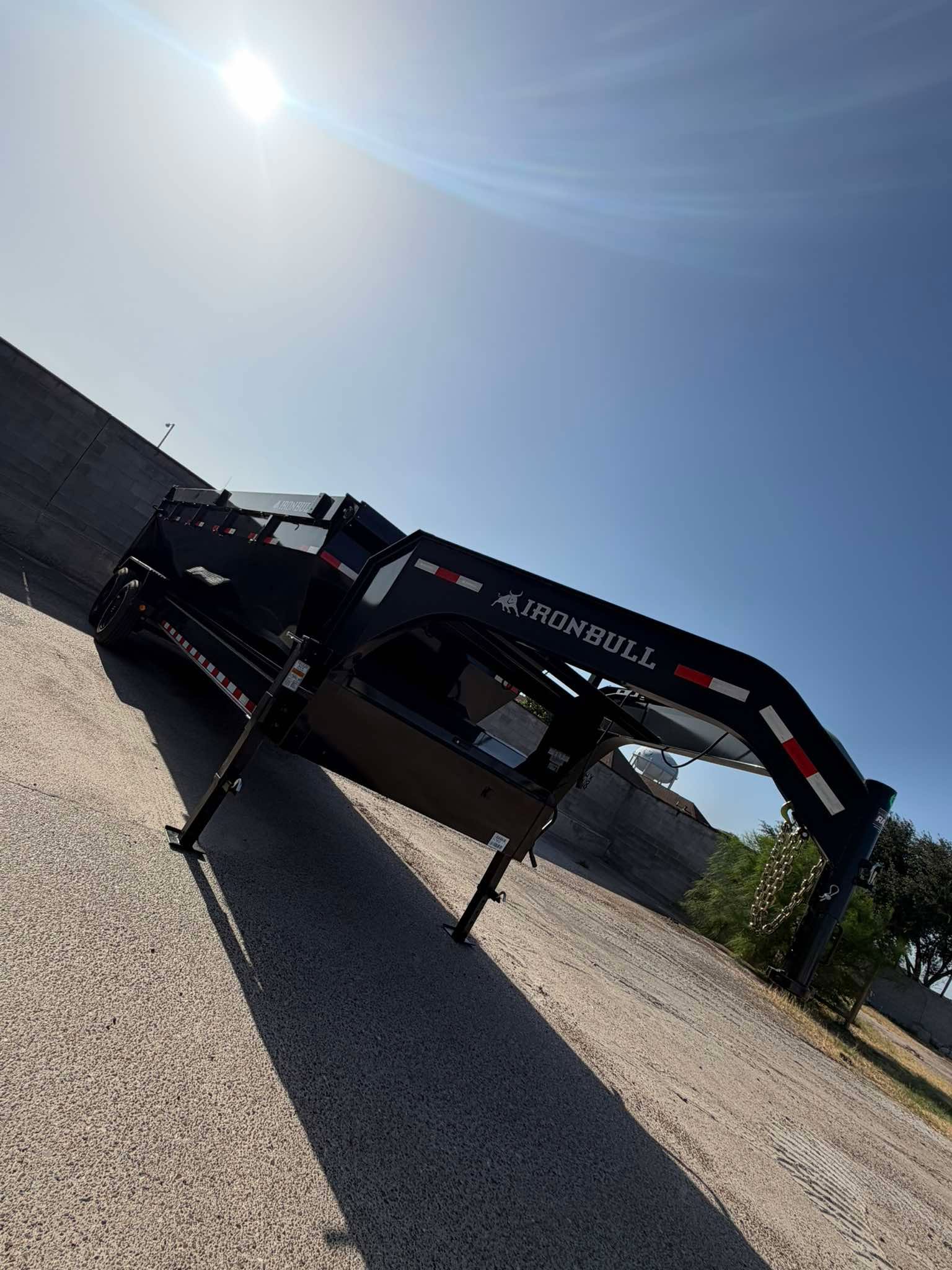 IronBull gooseneck trailer at the BNRB equipment yard